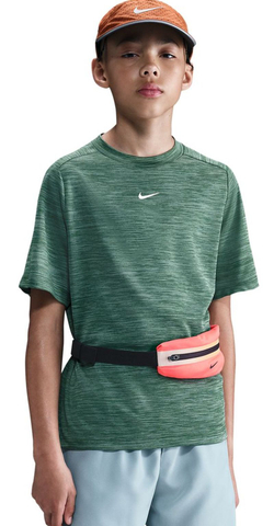 Детская теннисная футболка Nike Boys Multi Dri-FIT Short-Sleeve - fir/clay green/white