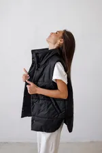 Жилет ko-ko-ko женский утеплённый черный