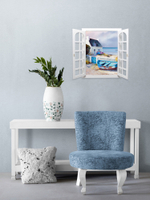 Панно со ставнями "Вид из окна" 37,5*49 см