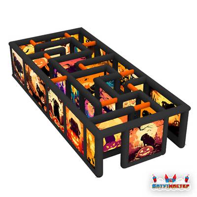 Надувной лабиринт страхов «Ночь ужасов», 11×4×2 м