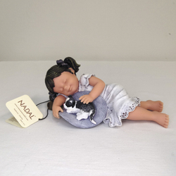 Статуэтка Nadal Девочка и кот 706166