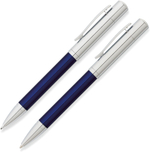 Набор шариковая ручка и карандаш 0.9мм FranklinCovey Greenwich FC0021-3 цвет синий с хромом в подарочной коробке