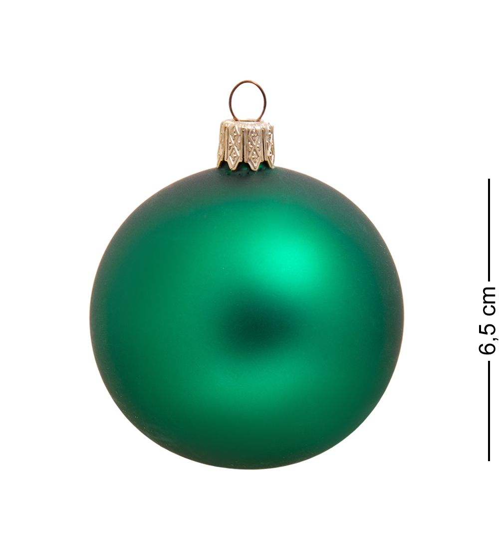 НФШ-1008/3 Ел. украшение Шар «Ангел» 65 мм, зеленый