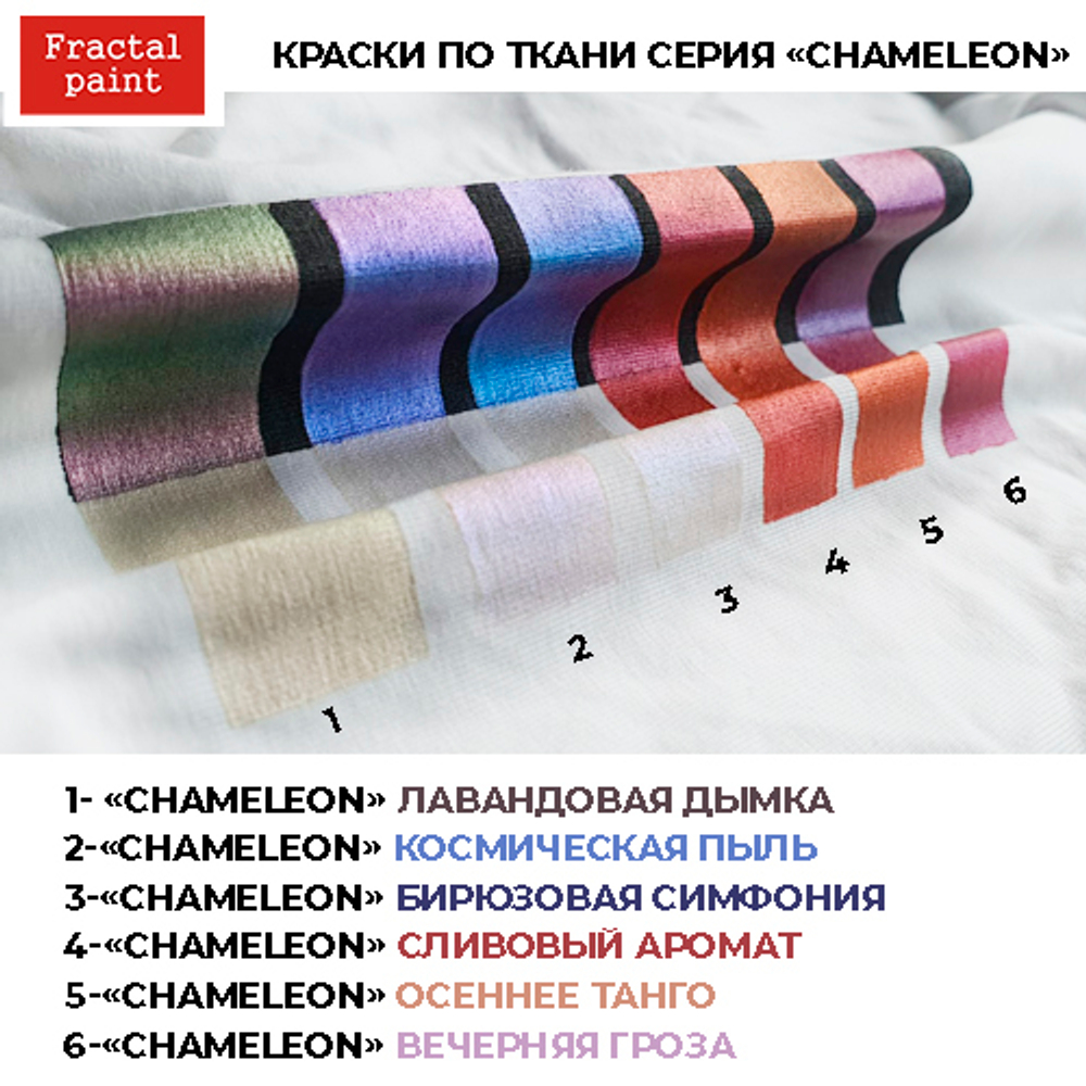 Краски по ткани и обуви, одежды акриловая «Chameleon» Сливовый аромат