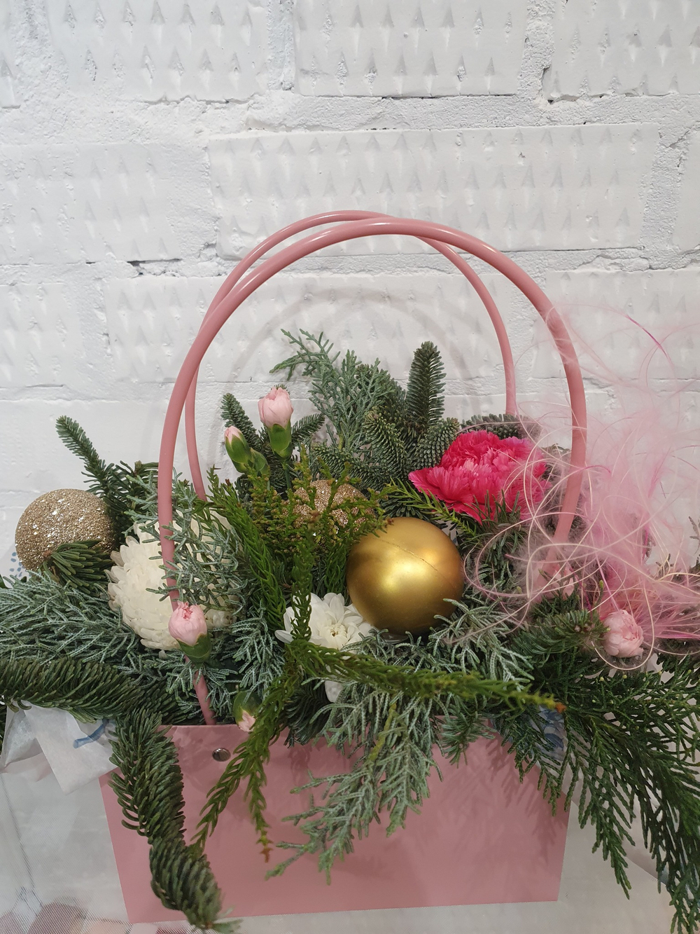 Композиция в сумочке "Нежный аромат праздника "