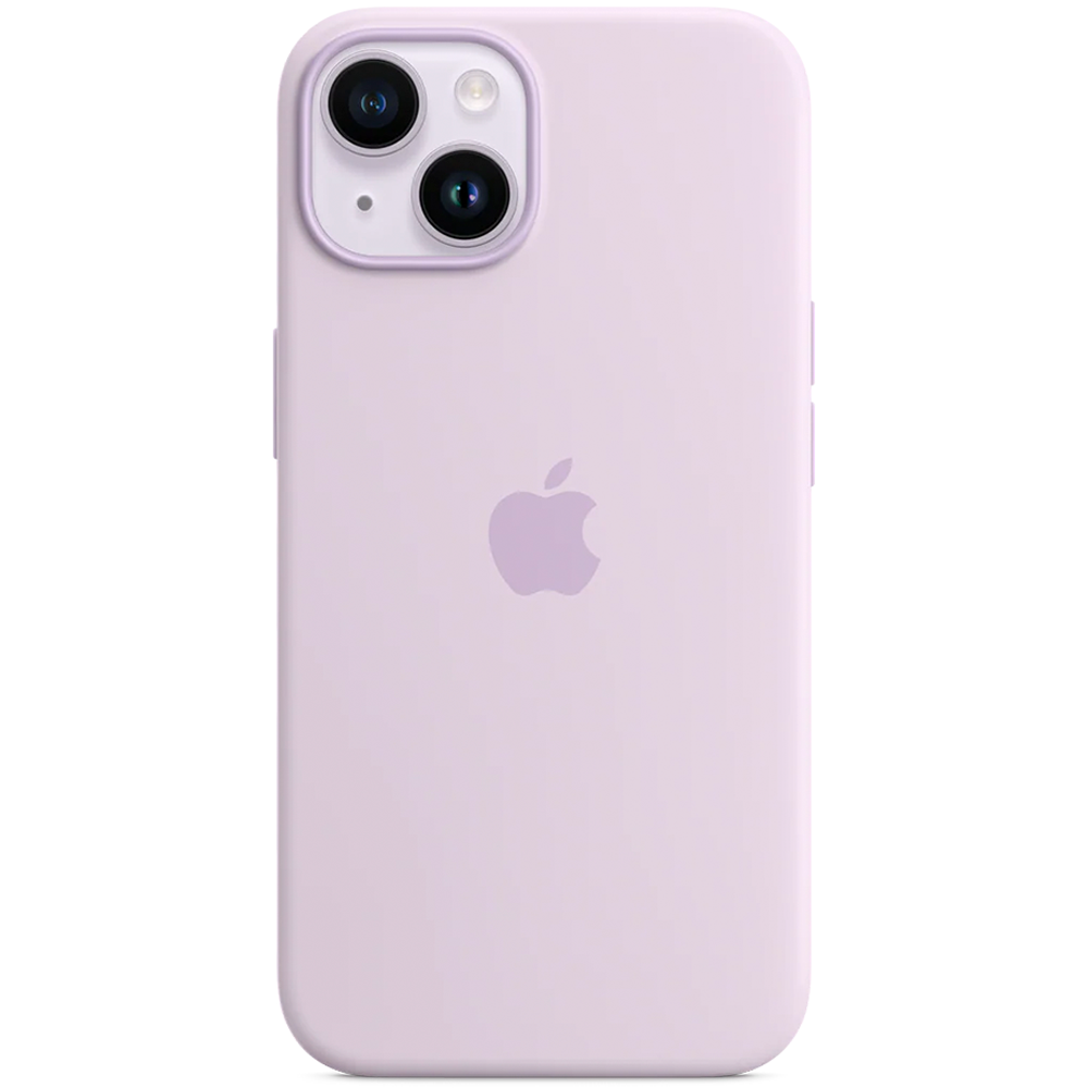 Силиконовый чехол с поддержкой MagSafe Apple Silicone Case для iPhone 14, Lilac (Сиреневый)