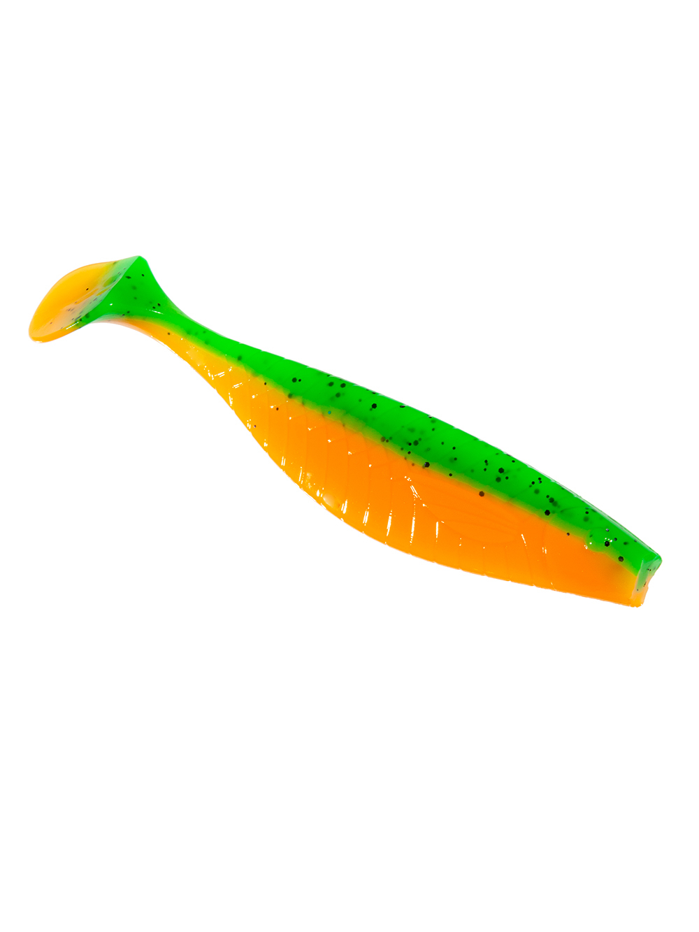 Приманка ZUB-PROVOCATOR 123мм(4,8")-4шт, (цвет 022) зеленый верх -оранжевый низ