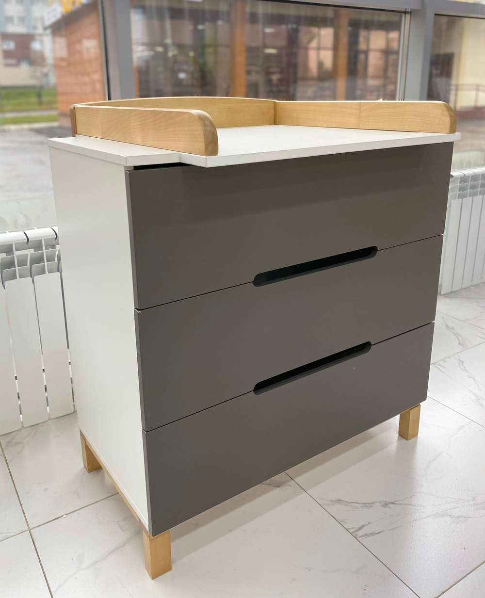 Комод RANT "INDY" 3 ящ. (арт.97) Moon Grey