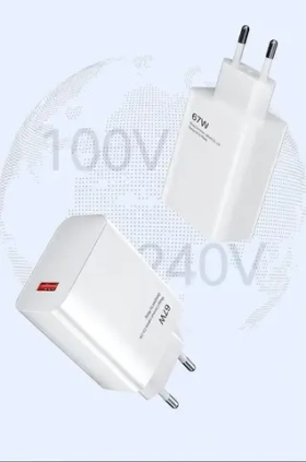 СЗУ USB для Xiaomi Turbo Charger (67W, QC3.0) (тех.упак.) Белый