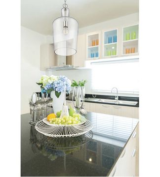 люстра Franklin 1 Light 10 inch Polished Nickel Pendant Ceiling Light