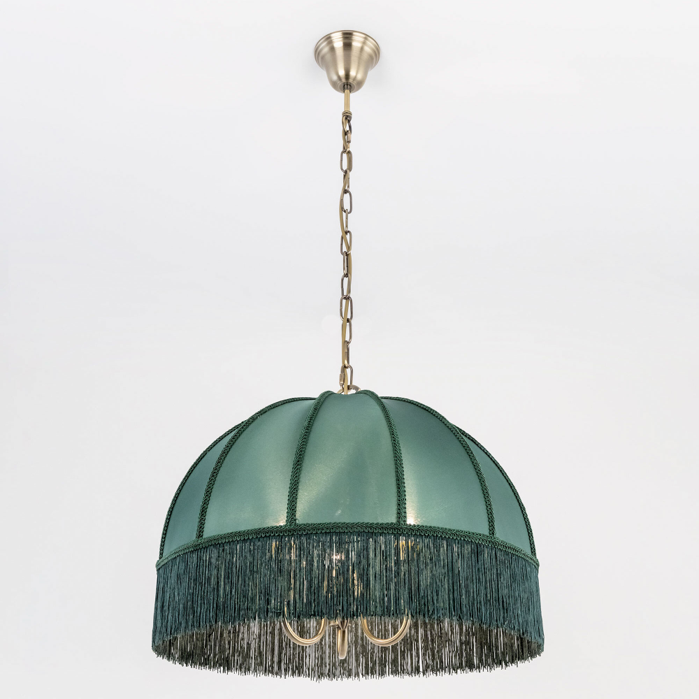 Citilux Базель CL407132 Люстра подвесная с зелёным абажуром