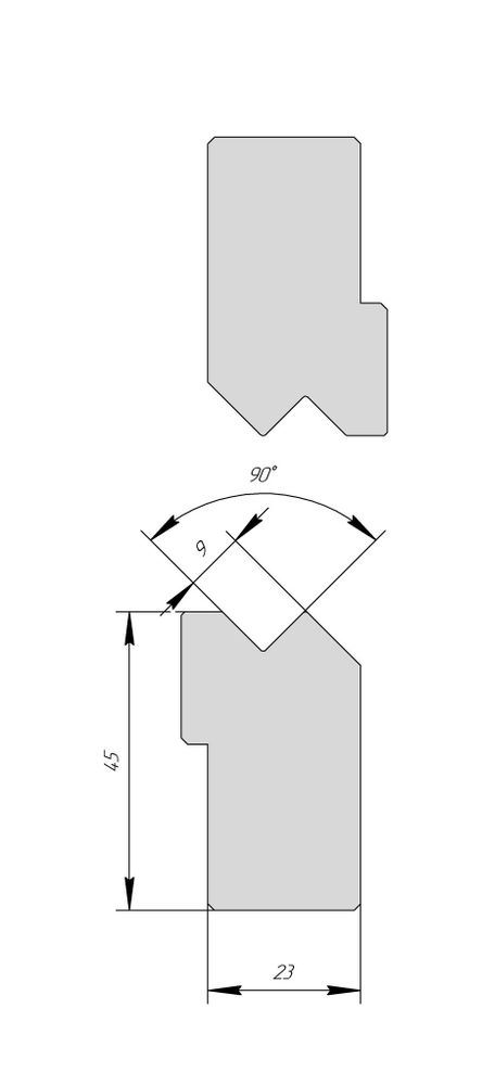 Z-вставки AZI 1145 90° Z9