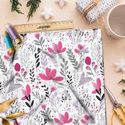 Ткань премиум Оксфорд 600D цветочный фреско