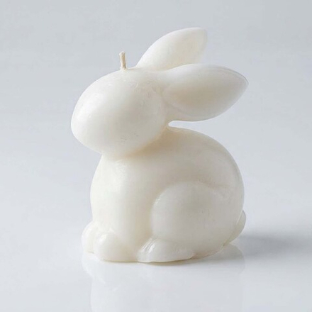 Свеча кролик белый, 150 г