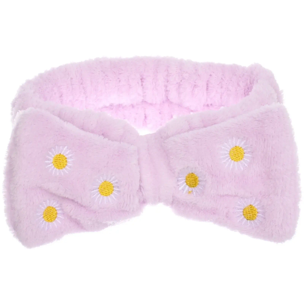 Повязка на голову «New collection Vostok - Ромашки», цвет сиреневый и голубой, 20*6см ( упаковка белый ZIP пакет )