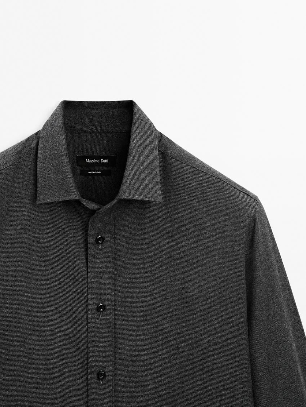 Massimo Dutti Рубашка из 100% хлопка, маренго