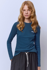 Лонгслив в полоску из вискозы