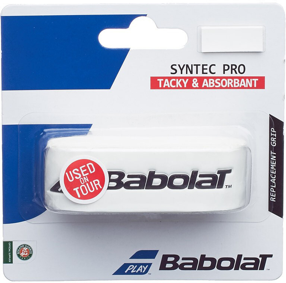 Теннисные намотки базовые Babolat Syntec Pro 1P - белый
