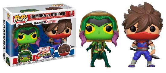 Фигурка Funko POP! Games Bobble Marvel vs. Capcom Gamora vs Strider 2PK 22776 / Фигурка Фанко ПОП! по мотивам файтинга "Marvel vs. Capcom", Гамора и Страйдер
