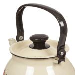 Чайник сталь, эмал, 3.5 л, с декором, ручк металл, Керчь, бел, 42104-132/6