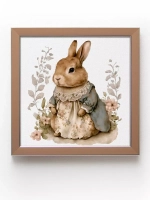 Картины на стену интерьерные на холсте 4 шт, 23*23 см