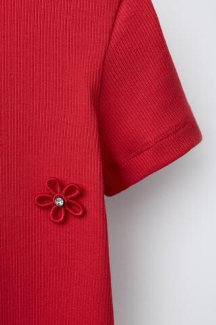 ZARA ФУТБОЛКА В РУБЧИК, КРАСНЫЙ