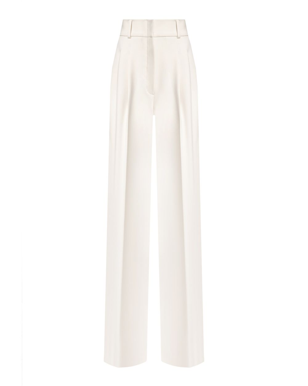 Брюки-палаццо молочно-белые