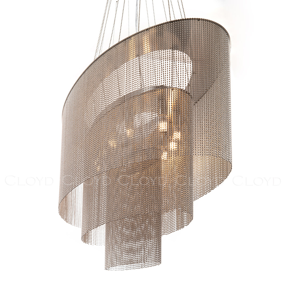 Люстра Cloyd ONASSIS C12 / шир. 120 см - никель сатин (арт.11463)