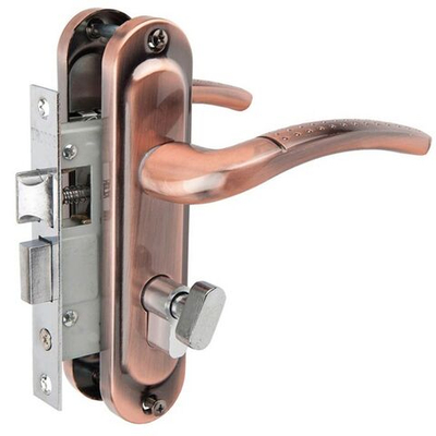 Замок врезной Trodos, 50/106-ЦМВ70 AC, 202057, ручка в комплект, цилиндровый, медный