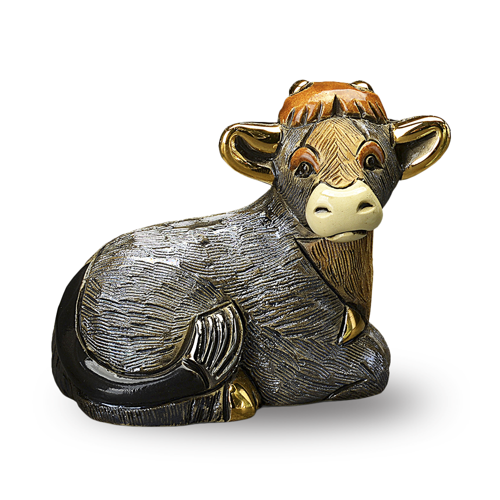 De Rosa Rinconada Керамическая cтатуэтка Бычок рождественский