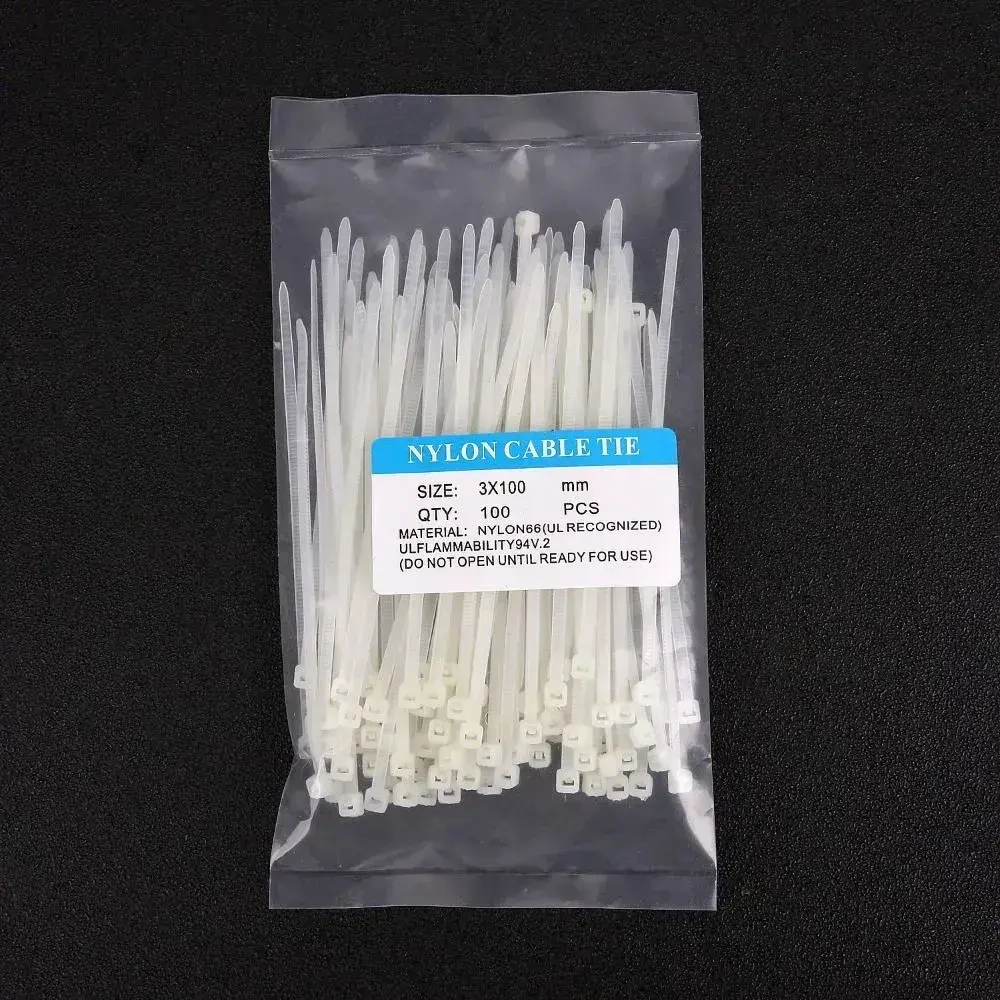 Стяжка 100мм, 100 шт., Нейлон
