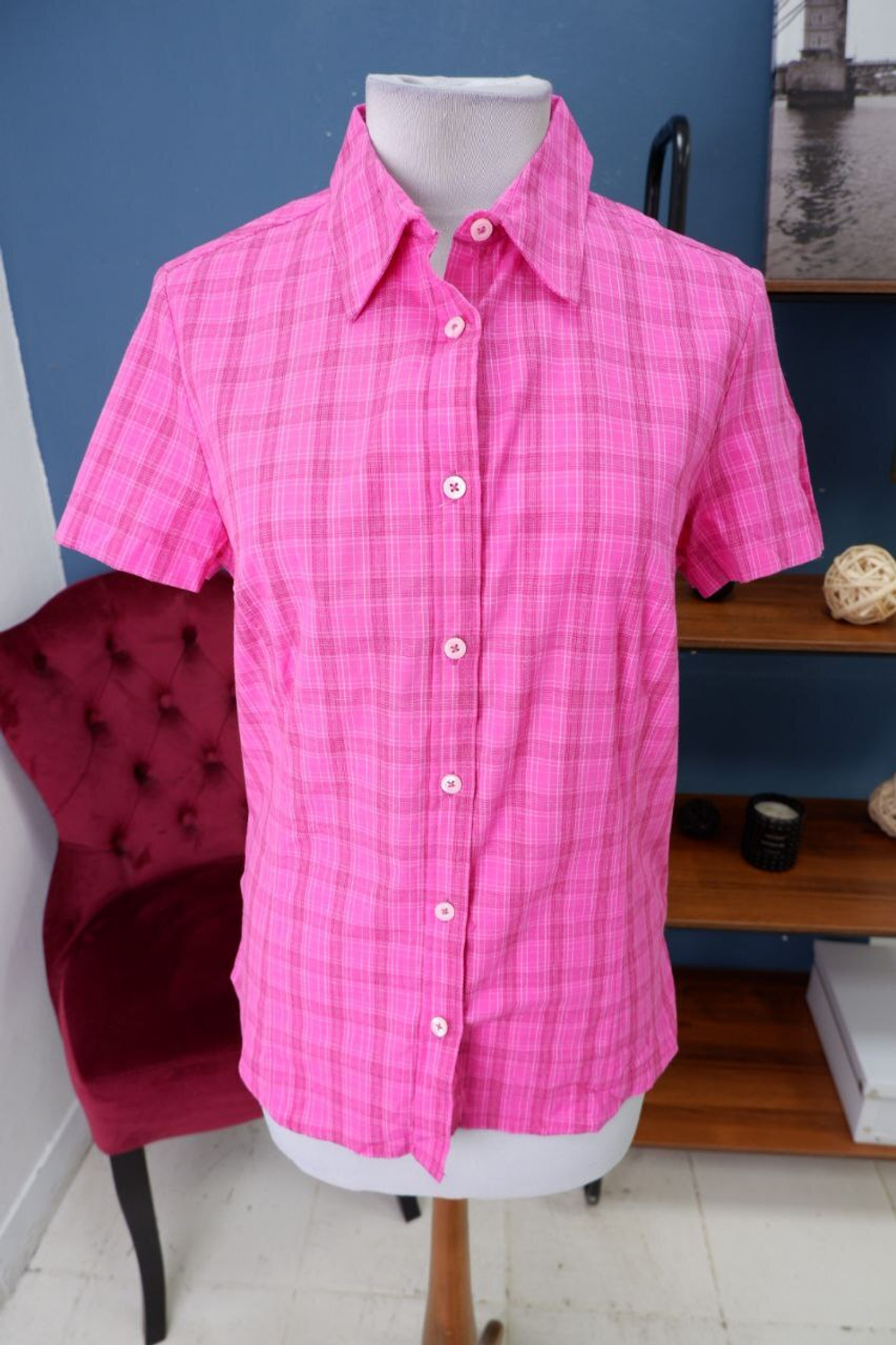 Рубашка Crane в клетку 44-46 размер, новая