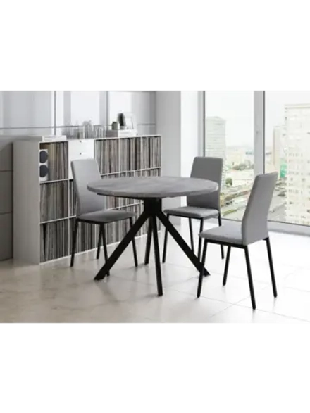 Стол кухонный обеденный круглый раздвижной 110х110х75,5 см