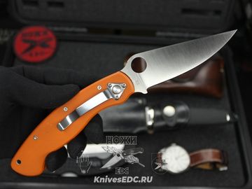 Складной нож Steelclaw Боец-3, оранжевая рукоять - сталь D2