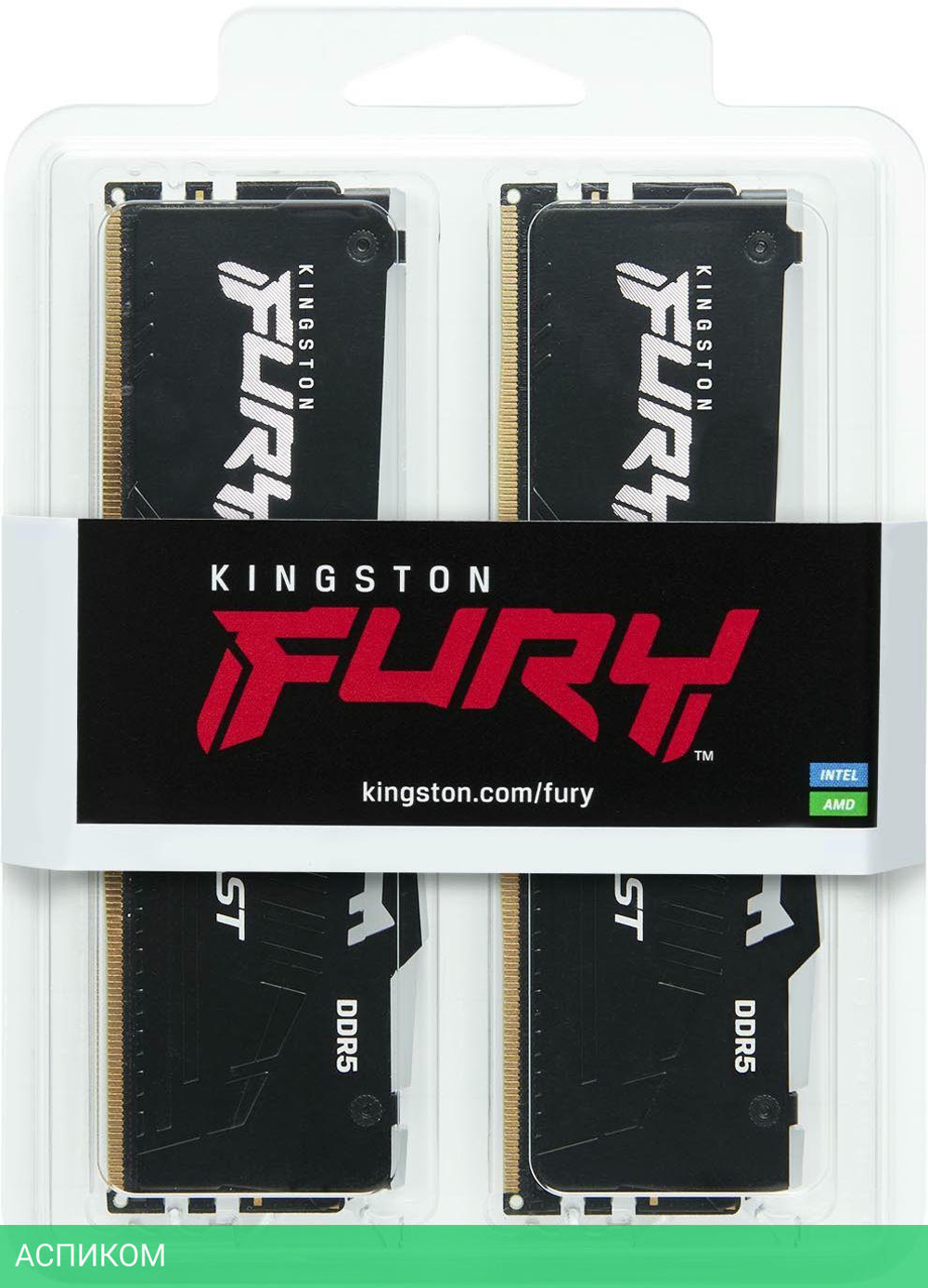 Оперативная память Kingston Fury Beast DDR5 64GB RGB (KF560C36BBEAK2-64)