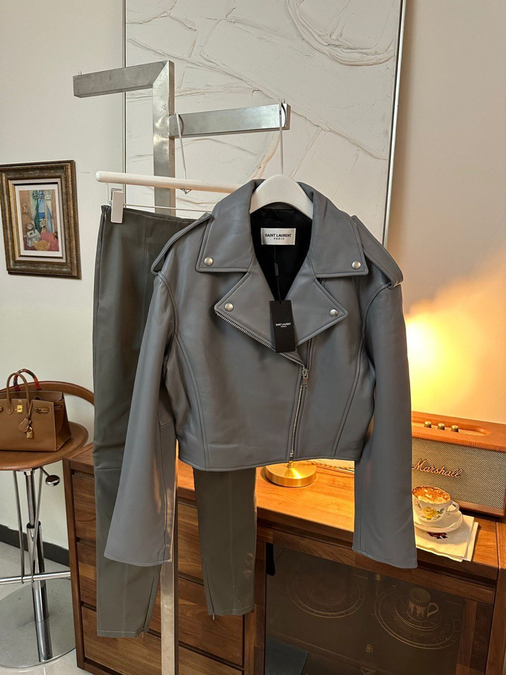 Кожаная куртка Yves Saint Laurent, арт. 457843589