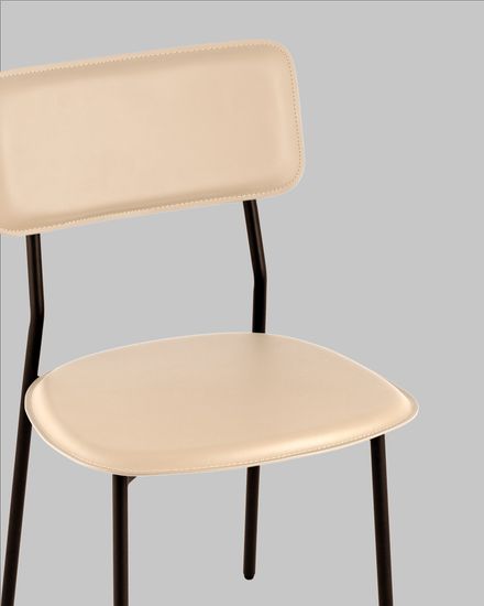 Стул обеденный Mikkie бежевая экокожа