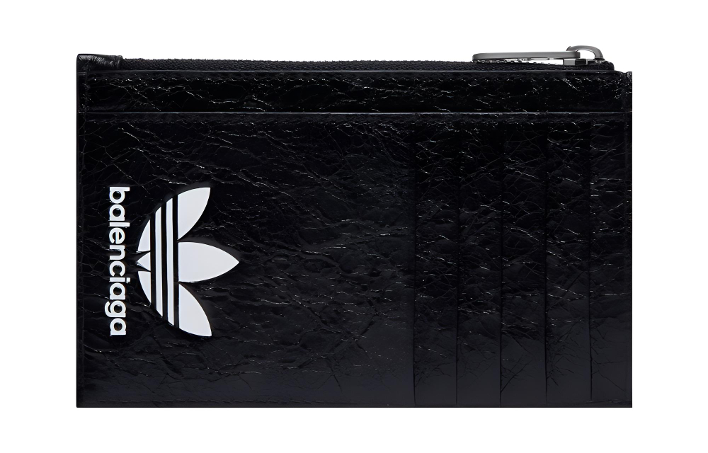 Balenciaga X Adidas Long Coin And Card Holder Black