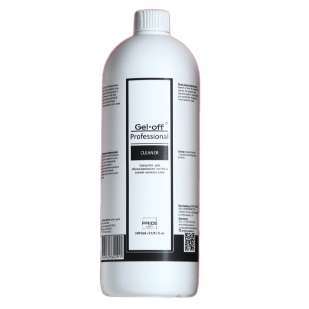 Средство для обезжиривания ногтей и снятия липкого слоя Cleaner Professional, 1л