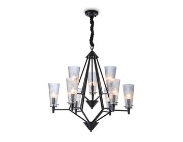 Подвесная люстра со сменной лампой 9*Е14 TR3238/6+3 BK чёрный Traditional Ambrella