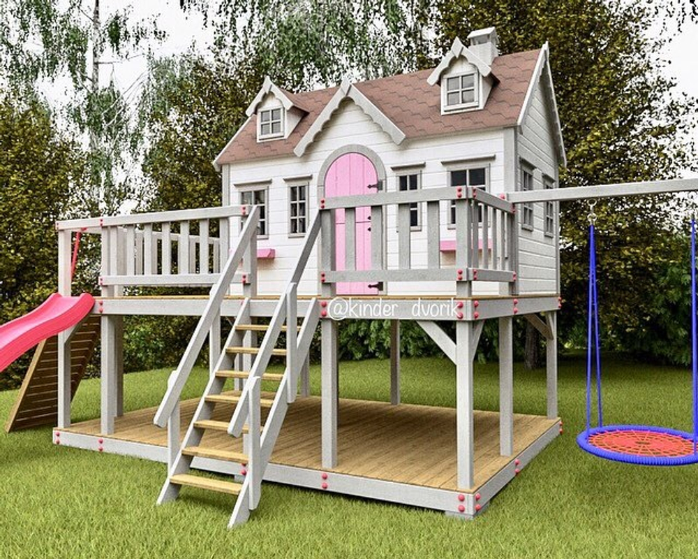 Детский деревянный домик Камилла