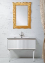 Тумба с раковиной Armadi Art Vallessi Avantgarde Canale 100 белая с хромом