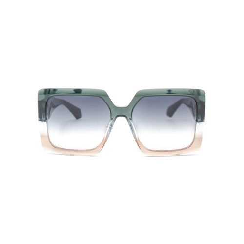 Солнцезащитные очки ANA HICKMANN 9389 С02 квадрат прозрачно-зелёно-коричневые