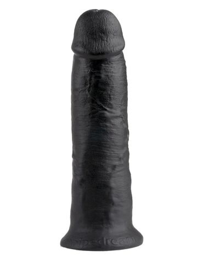 Чёрный фаллос-гигант 10" Cock - 25,4 см.