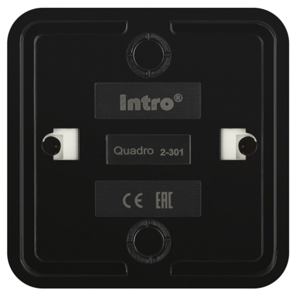 Розетка Intro Quadro 2-301-05 TV одиночная IP20 ОУ антрацит | Intro