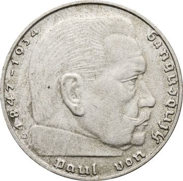 2 рейхсмарки 1939 Германия (Третий рейх) "D"