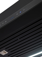 Вытяжка кухонная MACBI Perfa-60G-baf (BLACK) черный, D150мм, 1200м3/ч, полновстраиваемая, мотор 230Ватт, стекло 60см, сенсорное управление + управление жестами