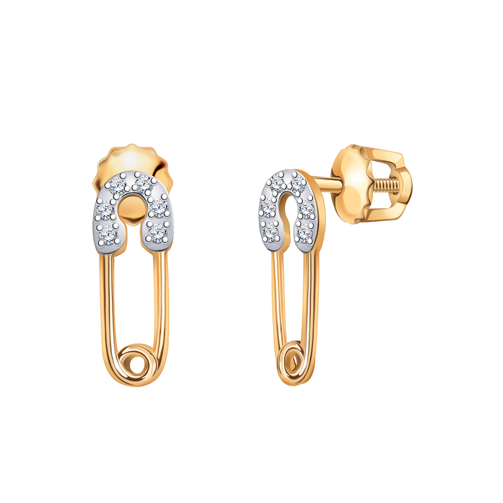 Серьги из золота 585 пробы