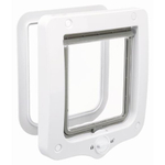 Дверца Trixie Flap Door 2-way, пластик, прозрачная, магнитная, белая, размер 20х22см.