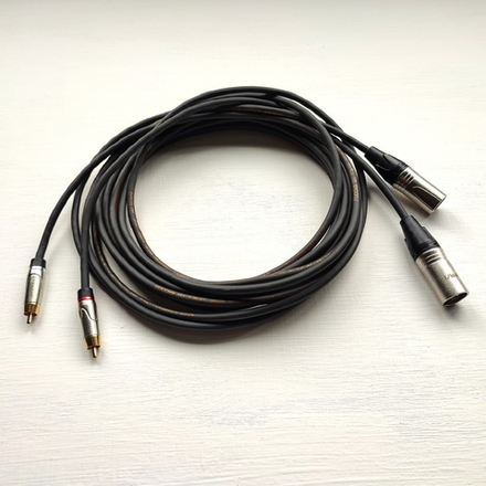 M202-005 Кабель Симфония ПРО микрофонный /межблочный экранированный 2RCA-2XLR сечением 2х0.2мм2. Длина 5м (пара)
